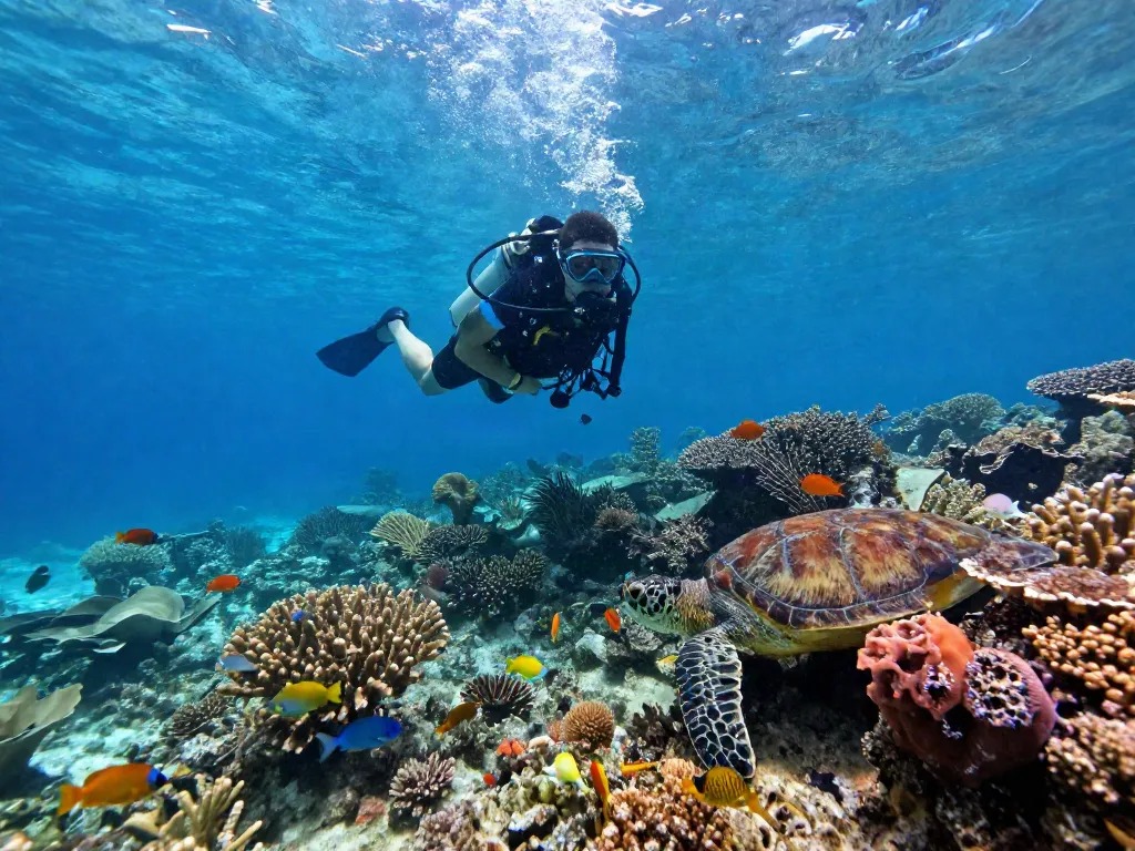 Tauchen auf Cozumel mit bunten Korallen und Tropenfischen.