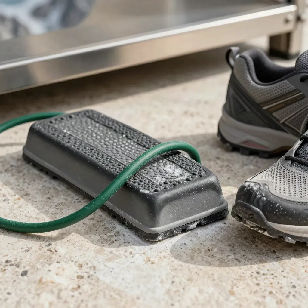 Alpin-Trainingsset mit Balance-Pad, Widerstandsband, Step-Block und chalkigem Schuh