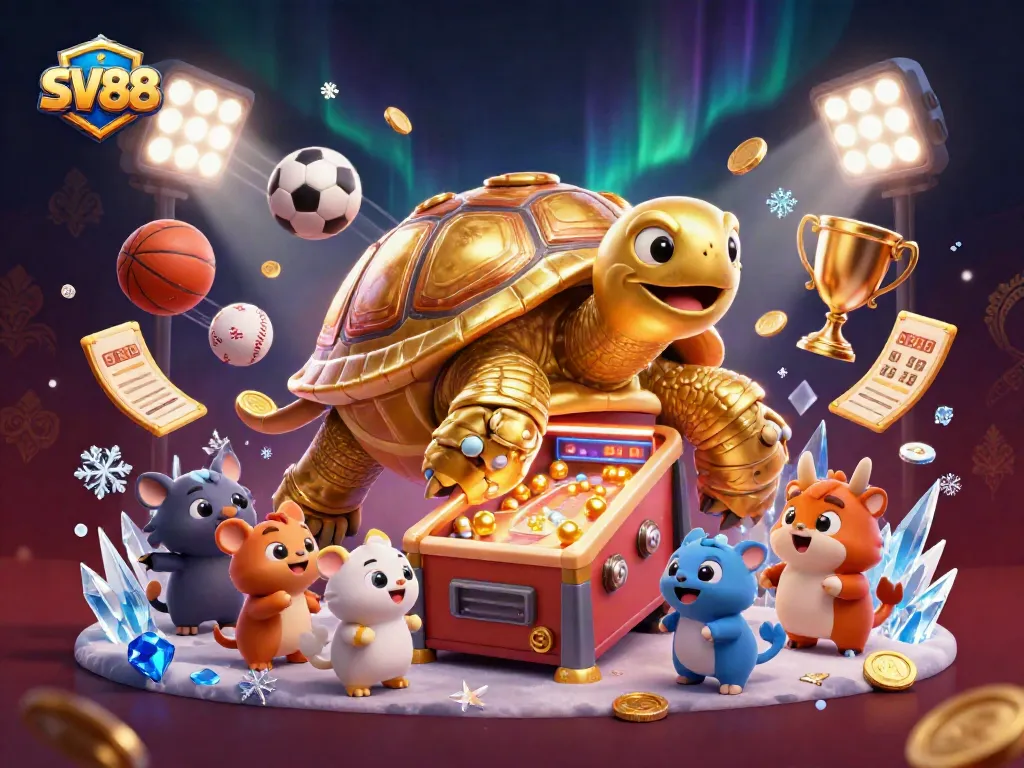 Experience thrilling gaming at SV88 with dynamic sports elements and a fun cartoon design.
